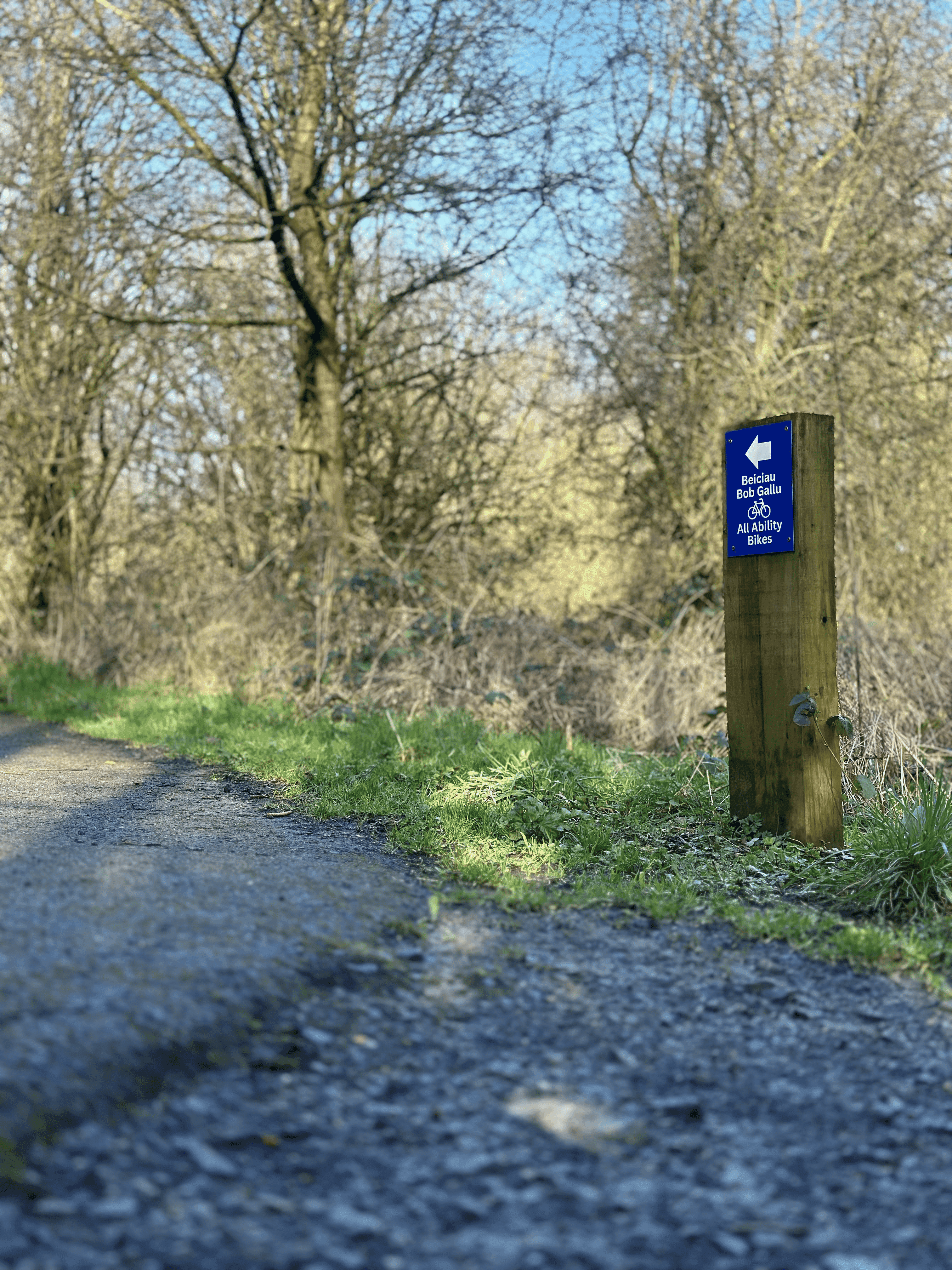 Outdoor path and signage at the country park